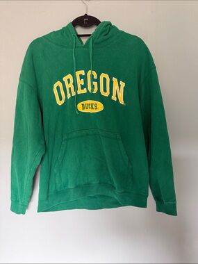 VTG 90’s Y2K Men’s‎ Oregon Ducks Green Hoodie Medium Pullover Sweatshirt